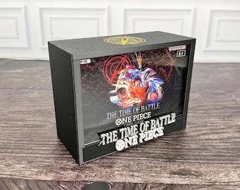 Estuche de exhibición para caja de sobres de One Piece OP-16 The Time of Battle / PLA impreso en 3D / Tapa magnética / Acrílico / Regalo para coleccionistas de TCG
