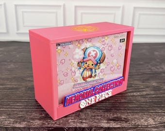 Estuche expositor para cajas de sobres de la colección conmemorativa EB-01 de One Piece / PLA impreso en 3D / Tapa magnética / Acrílico / Regalo para coleccionistas de TCG