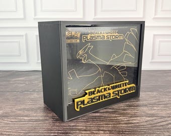 Estuche de exhibición Plasma Storm ETB / Protector de caja de entrenador Pokémon Elite / PLA impreso en 3D / Tapa magnética / Acrílico / Regalo de coleccionista