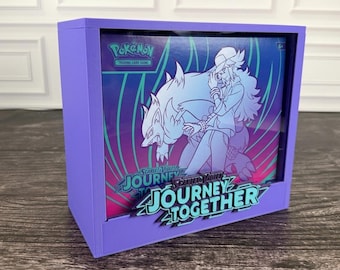 Estuche de exhibición Journey Together ETB / Protector de caja de entrenador de élite de Pokémon / PLA impreso en 3D / Tapa magnética / Acrílico / Regalo de coleccionista