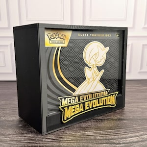 Mega Evolutions ETB Display Case | Pokemon Elite Trainer Box Protector | 3D Printed PLA | Magnetic Lid | Acrylic | Collector Gift