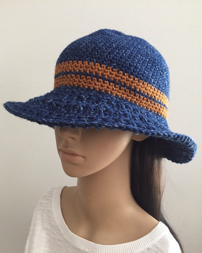 Boho Crochet Hat. Boho Chic Crochet Hat. Boho Hat....Crochet Floppy Hat. Wide Brim Hat .... Four Season Crochet Hat...Women/'s Hat