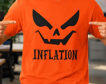 Inflation Halloween Costume Spooky Season Couples Matching T-Shirt, Funny Inflation Halloween, Inflation Shirt, Spooky Season, Fall Apparel