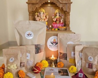 Yagya Samagri Kit - alle für Havan benötigten Utensilien in 1 Kit (Ohne Havan Kund)