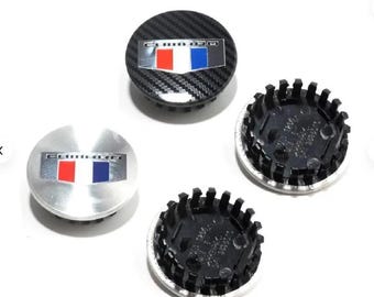 Chevrolet Camaro Wheel Center Caps 68mm Set of 4 Replacement Hub Caps Rim Cover Emblem Accessories for Chevy Camaro
