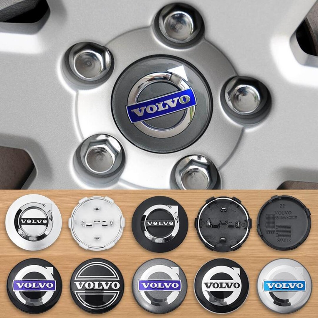 Volvo Wheel Center Caps 64mm Set of 4 Replacement Hub Caps Rim Cover ...