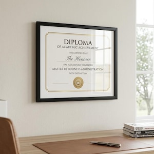 Moldura grande para certificado 30x40 cm (11,8x15,7"), moldura para exibição de prêmios, moldura para diploma, moldura preta para documentos com vidro.