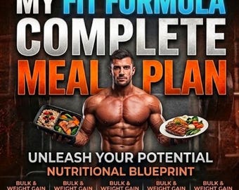 Plan de alimentación para aumentar de peso / Guía de dieta para ganar masa muscular (PDF digital)