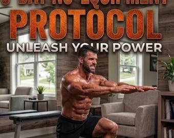 Plan de entrenamiento en casa de 5 días sin equipo / Guía de ejercicios con peso corporal para todo el cuerpo / Protocolo de ejercicios en casa
