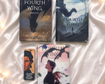 Fourth Wing Xaden POV Hardcover Book | Dark Fantasy Romance Hardcover | Collector Edition Dragon Rider Novel Gift for Book Lovers