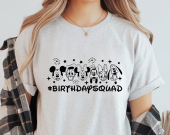 Disney Birthday Squad Shirt, Disney Family Shirts, Disneyworld Birthday Shirt, Disney Friends Shirt, 053