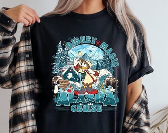 Custom Disney Magic Cruise Shirt, Mickey Minnie Donald Daisy Pluto Goofy Alaska Cruise Shirts, Disney Trip Family Matching Shirt, 058