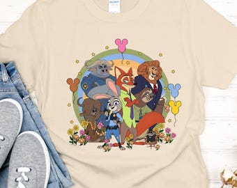 zootopia shirt, zootopia 2 shirt, zootopia characters, disney zootopia, disneyland zootopia, 047