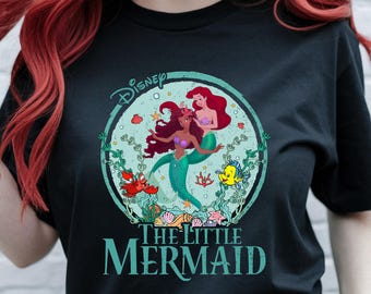 Disney Princess Ariel Shirt, The Little Mermaid, Disneyworld Shirt, Disney Trip Tee, Disney Family Shirts, 078