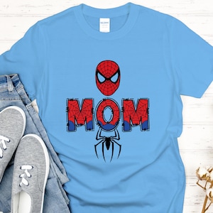 Custom Spiderman Shirt, Spiderman Family Matching Tee, Mom Dad Bro Sis Uncle Aunt Birthday Boy Shirts, 046 zdjęcie 1
