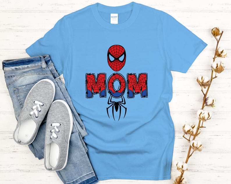 Custom Spiderman Shirt, Spiderman Family Matching Tee, Mom Dad Bro Sis Uncle Aunt Birthday Boy Shirts, 046 zdjęcie 1