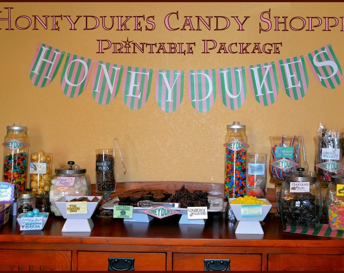 Honeydukes Candy Shop Package for Candy Buffet or Dessert Table INSTANT