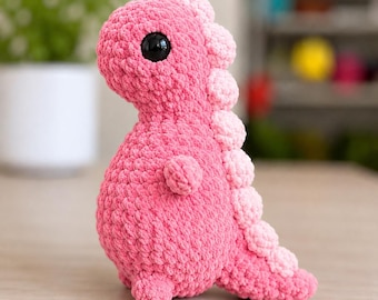 Dinosaur Crochet Pattern PDF, Amigurumi Dino Plushie, Beginner Friendly Crochet Toy, Digital Download