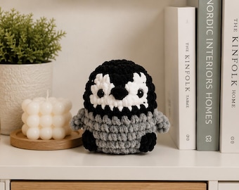 Penguin Crochet Pattern PDF, Amigurumi Plushie Beginner Instant Download