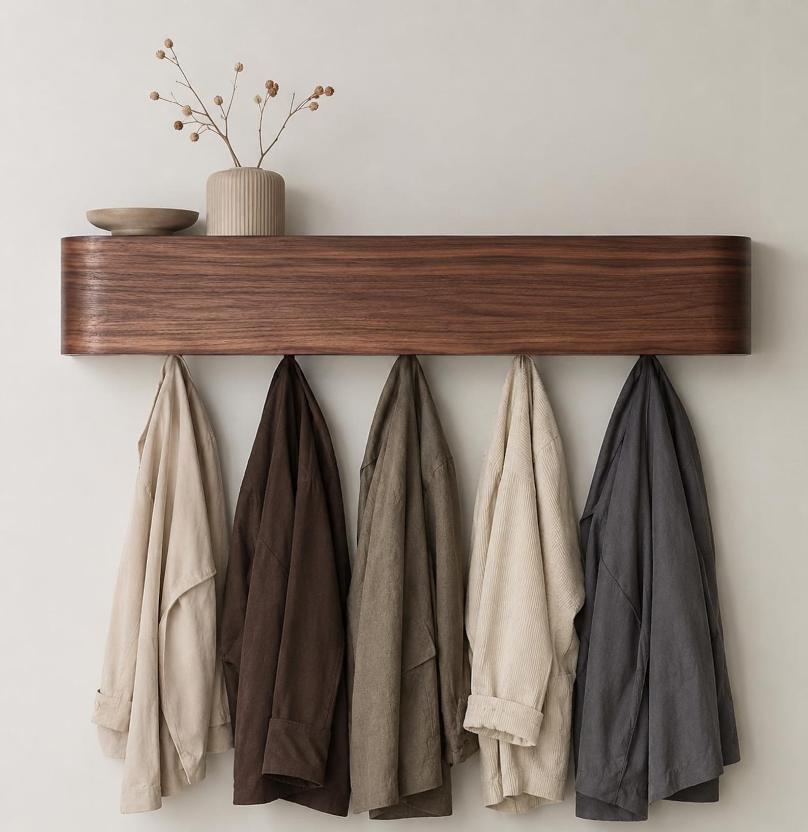 Floating Coat Rack