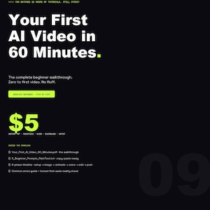 AI Video Creation Guide – Higgsfield, Kling, ElevenLabs, CapCut Walkthrough (PDF)