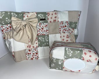 Extra grote patchwork luiertassenset