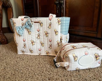 Large Winnie the Pooh Diaper Bag Set