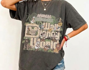 Animal Kingdom Shirt, Walt Disney World Retro Tee, Mickey Safari Vacation T-Shirt, Vintage Style Disney World Trip Outfit, Unisex Apparel