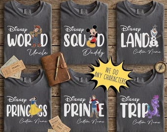 Disney World Squad Matching Shirt, Custom Family Vacation T-shirt, Retro Mickey Mouse Tee, Disney Trip Group Apparel, Comfort Colors Shirt