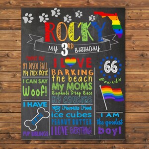 Rainbow Birthday Board