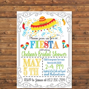 Fiesta Birthday Taco Twosday Invitations