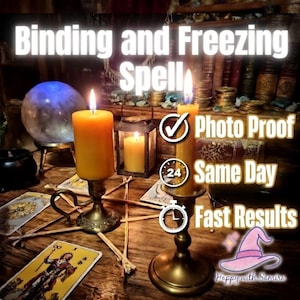 Bindende en bevriezende spreuk - SAME DAY Casting voor reiniging, verdediging, afscherming, gerechtigheid en bescherming