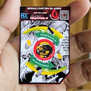 Beyblade X Black Dranzer Sticker