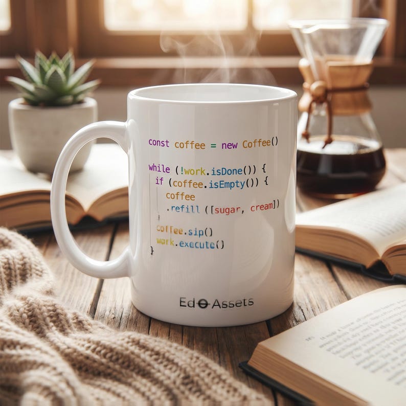 Python Code Coffee Mug | Software Engineer Developer Gift | Programmer Desk Cup Bild 5