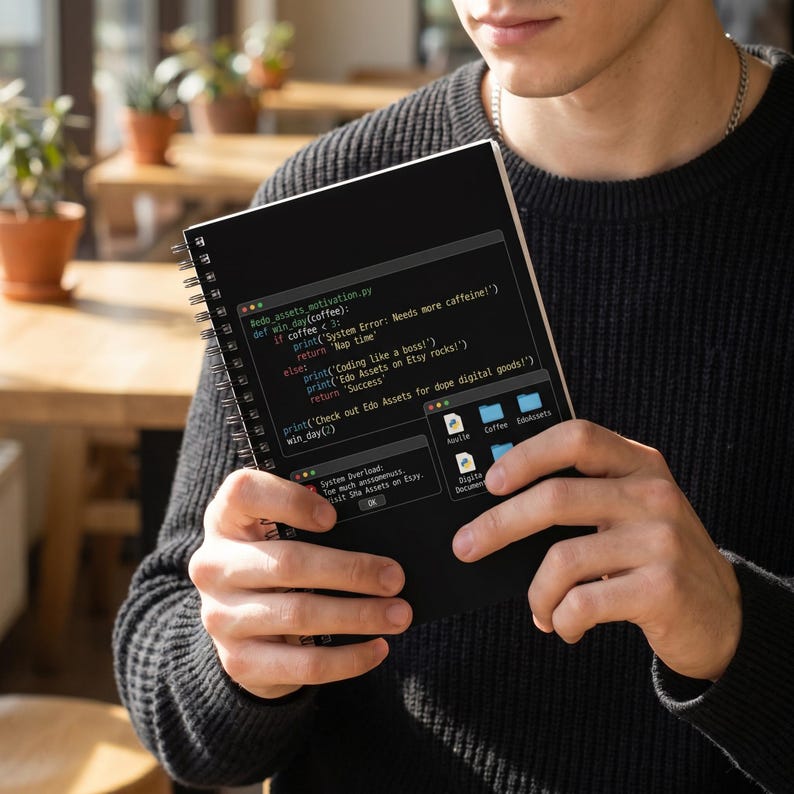 Cahier à spirale pour développeur Python | Journal de programmation amusant pour les programmeurs | Cadeau tech ingénieur logiciel image 6