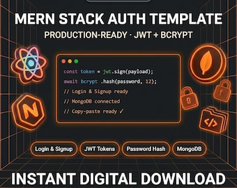 Mall för MERN-stackautentisering | Standardversion för React Node JS JWT-autentisering | Startpaket för SaaS-inloggning och registrering, Express MongoDB Vite-utvecklarkod
