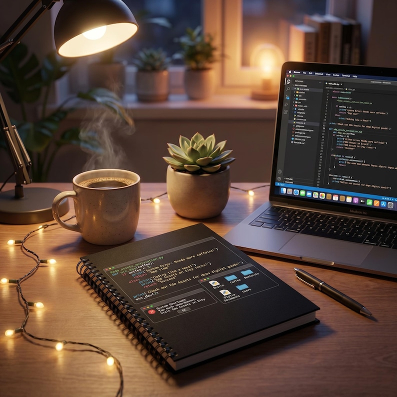 Cahier à spirale pour développeur Python | Journal de programmation amusant pour les programmeurs | Cadeau tech ingénieur logiciel image 4