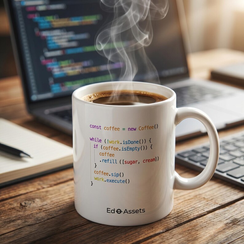 Python Code Coffee Mug | Software Engineer Developer Gift | Programmer Desk Cup Bild 3