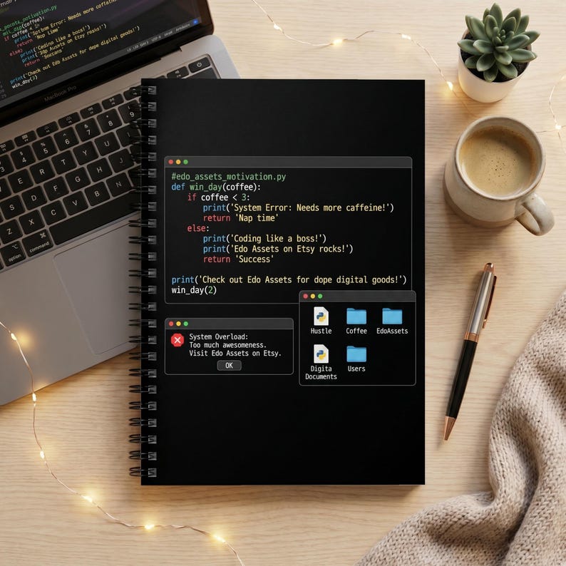 Cahier à spirale pour développeur Python | Journal de programmation amusant pour les programmeurs | Cadeau tech ingénieur logiciel image 1