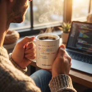 Python Code Coffee Mug | Software Engineer Developer Gift | Programmer Desk Cup Bild 4