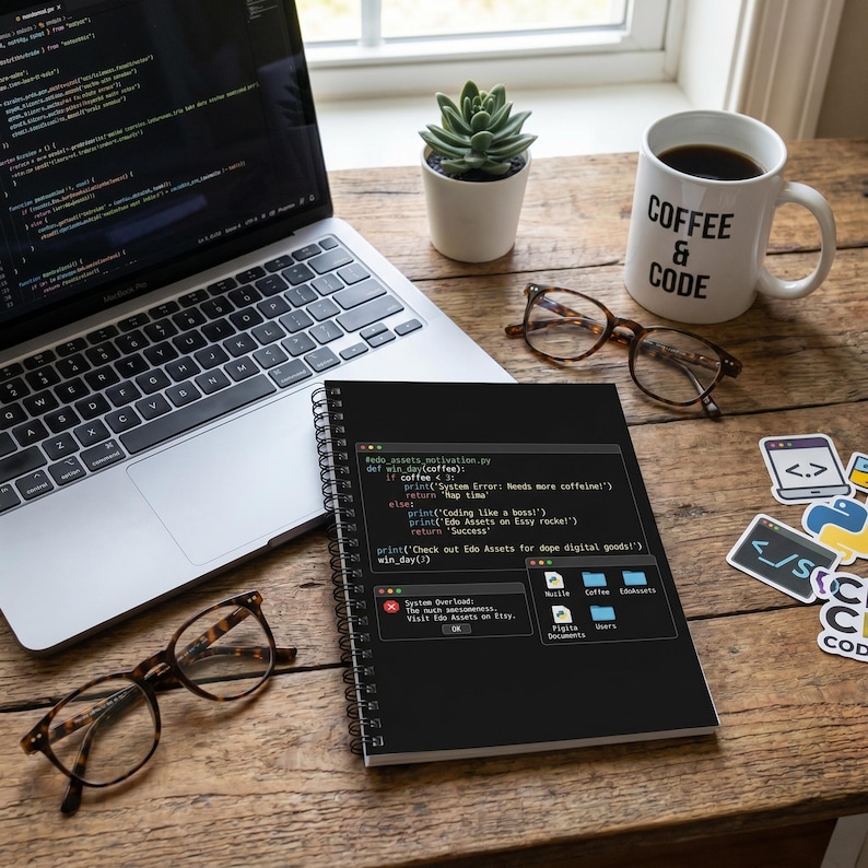 Cahier à spirale pour développeur Python | Journal de programmation amusant pour les programmeurs | Cadeau tech ingénieur logiciel image 2