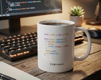 Python Code Coffee Mug | Software Engineer Developer Gift | Programmer Desk Cup