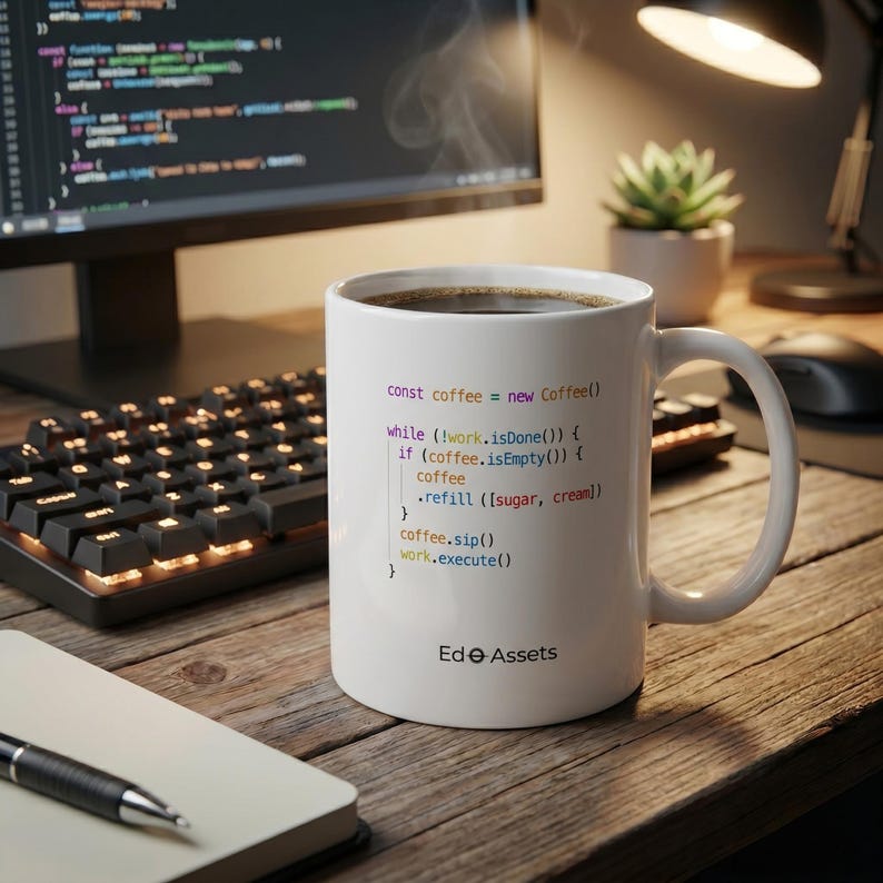 Python Code Coffee Mug | Software Engineer Developer Gift | Programmer Desk Cup Bild 1