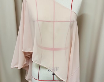 Chal/chal de hombro color rosa albaricoque