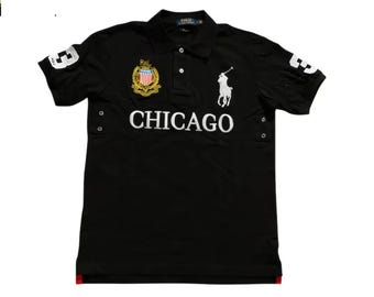 Vintage Polo Ralph Lauren Big Logo Chief Keef Polo T-Shirt Black