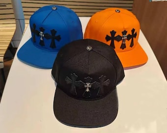 Gothic Cross Trucker Hat || Streetwear Mesh Snapback Cap||Unisex Adjustable Hat