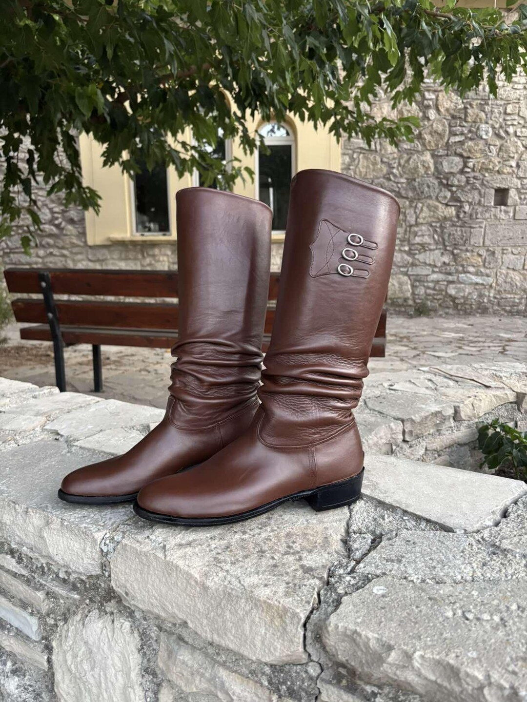 Handmade Leather Boots From Crete - Etsy