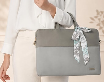 Damen Laptoptasche, wasserdichte Laptoptasche, Tragetasche mit Griff, Notebooktasche, Laptoptasche für Frauen