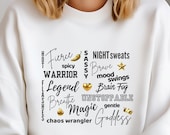 Menopause Empowerment Sweatshirt – Midlife Humor Jumper for Hot Flashes, Mood Swings, Magic