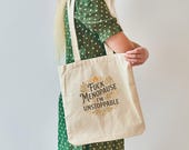 Fuck Menopause Tote Bag | I’m Unstoppable | Bold Midlife Empowerment Gift
